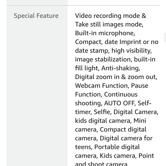 501 Digital Camera,FHD 1080P Digital Camera for Kids with 32GB SDCard Compact ♥ - Picture 11 of 16
